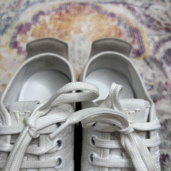 Louis Vuitton White Monogram Punchy Sneakers - Picture 11 of 12